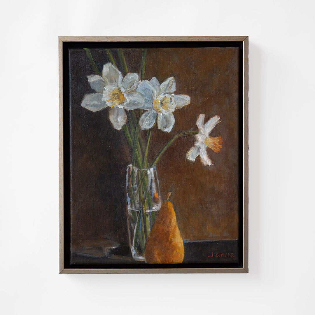 Daffs & Pear | Julie Gifford