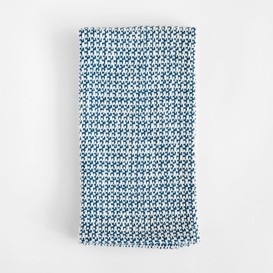 Deep Ocean Blue Handwoven Kitchen Towels