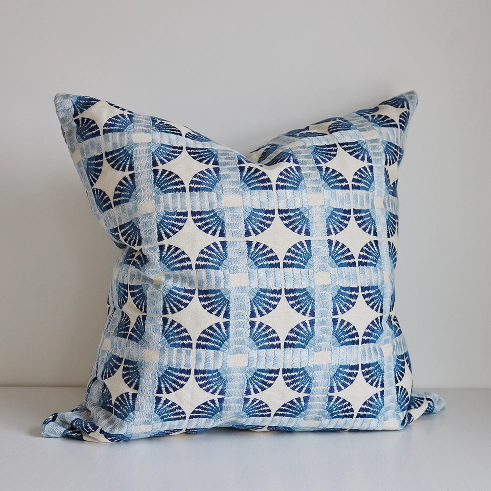 Embroidered Medallion Pillow
