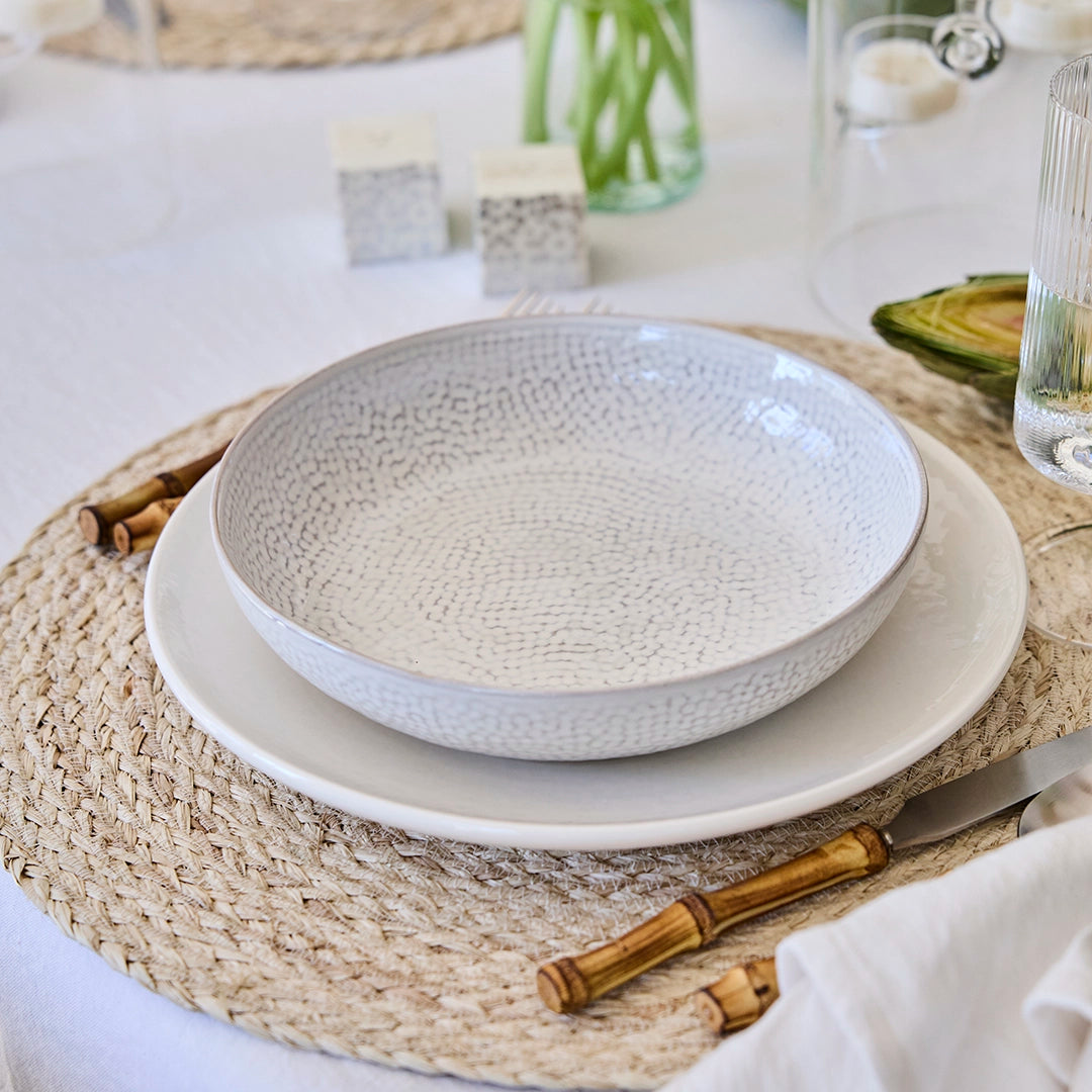 Dotted Cream Dinnerware