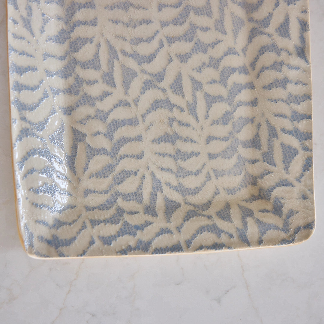 Fern Opal Glaze Party Platter