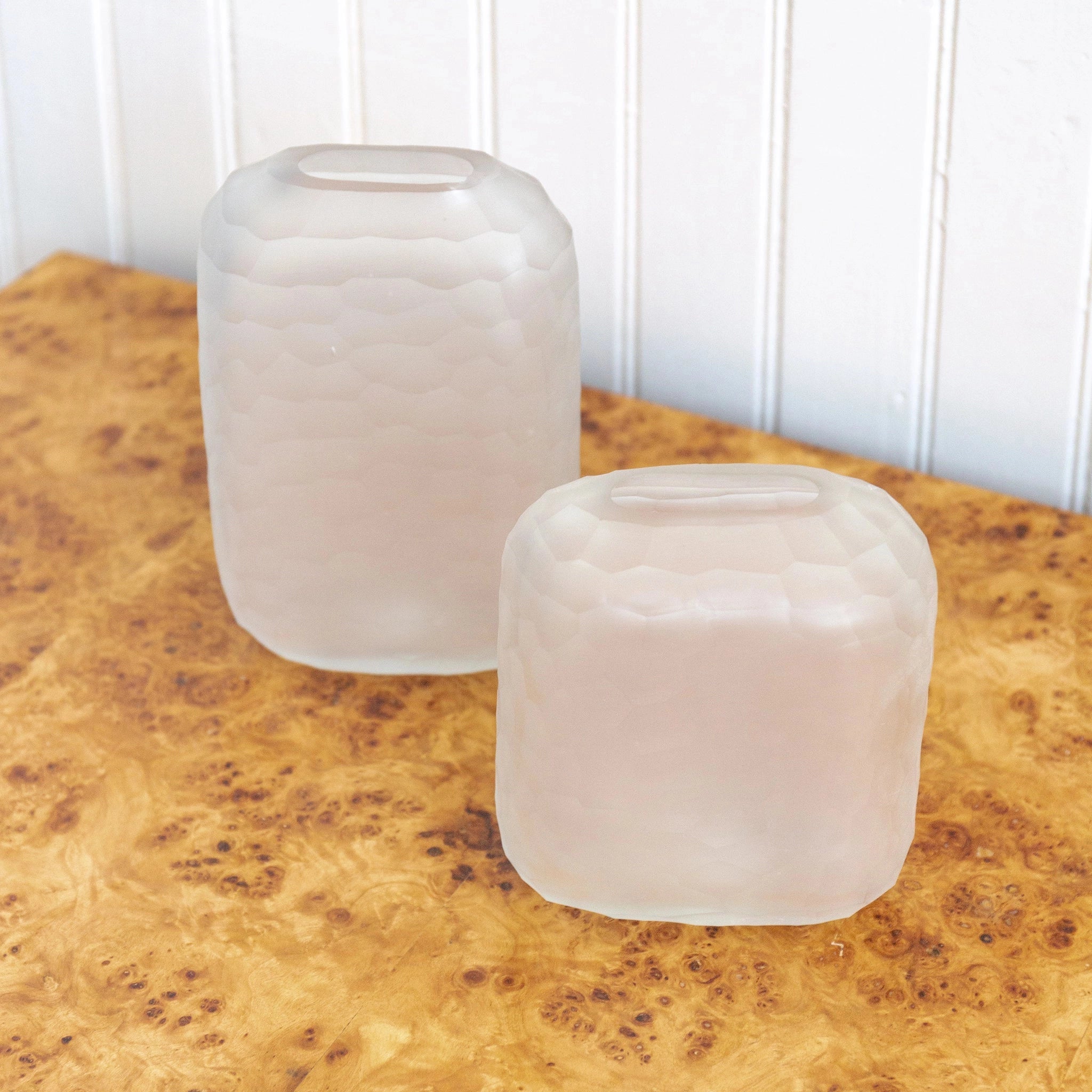 Frosted Glass Vases
