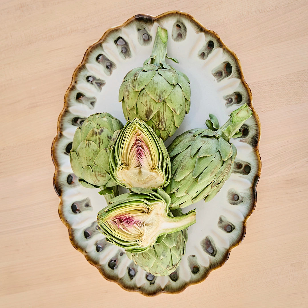Reactive Glaze Scalloped Serveware