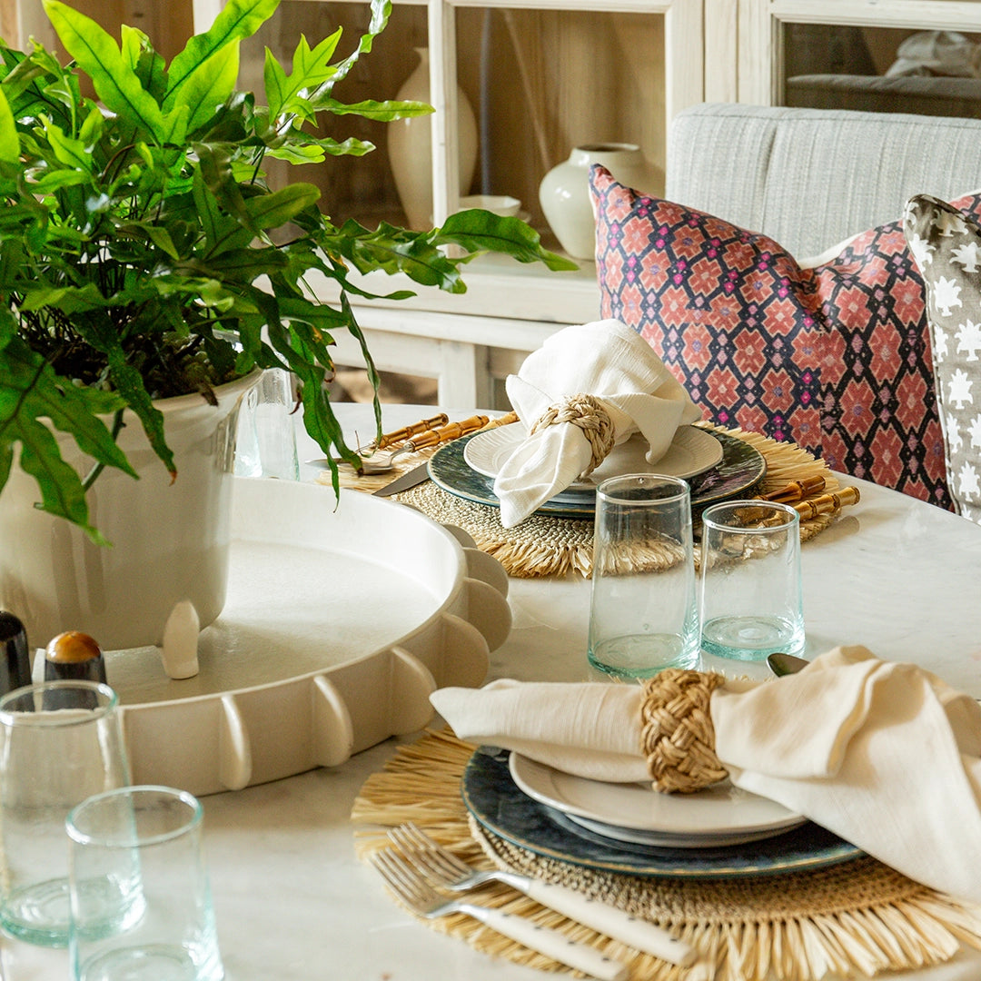 Green Glass Drinkware