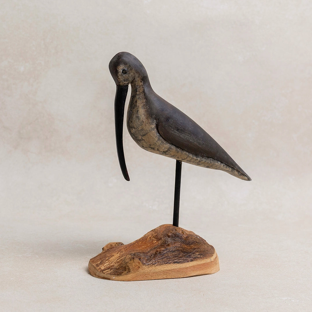 Handcarved Curlew Decoy | William Sarni
