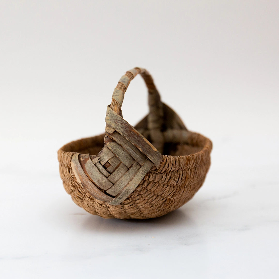 Antique Handmade Northeastern Indiginous "Three Egger" Basket