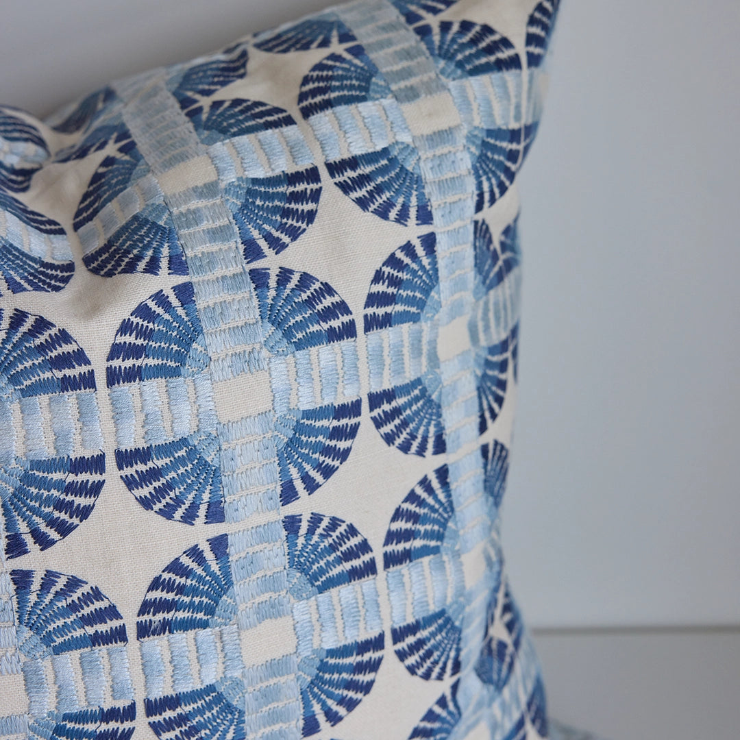 Embroidered Medallion Pillow