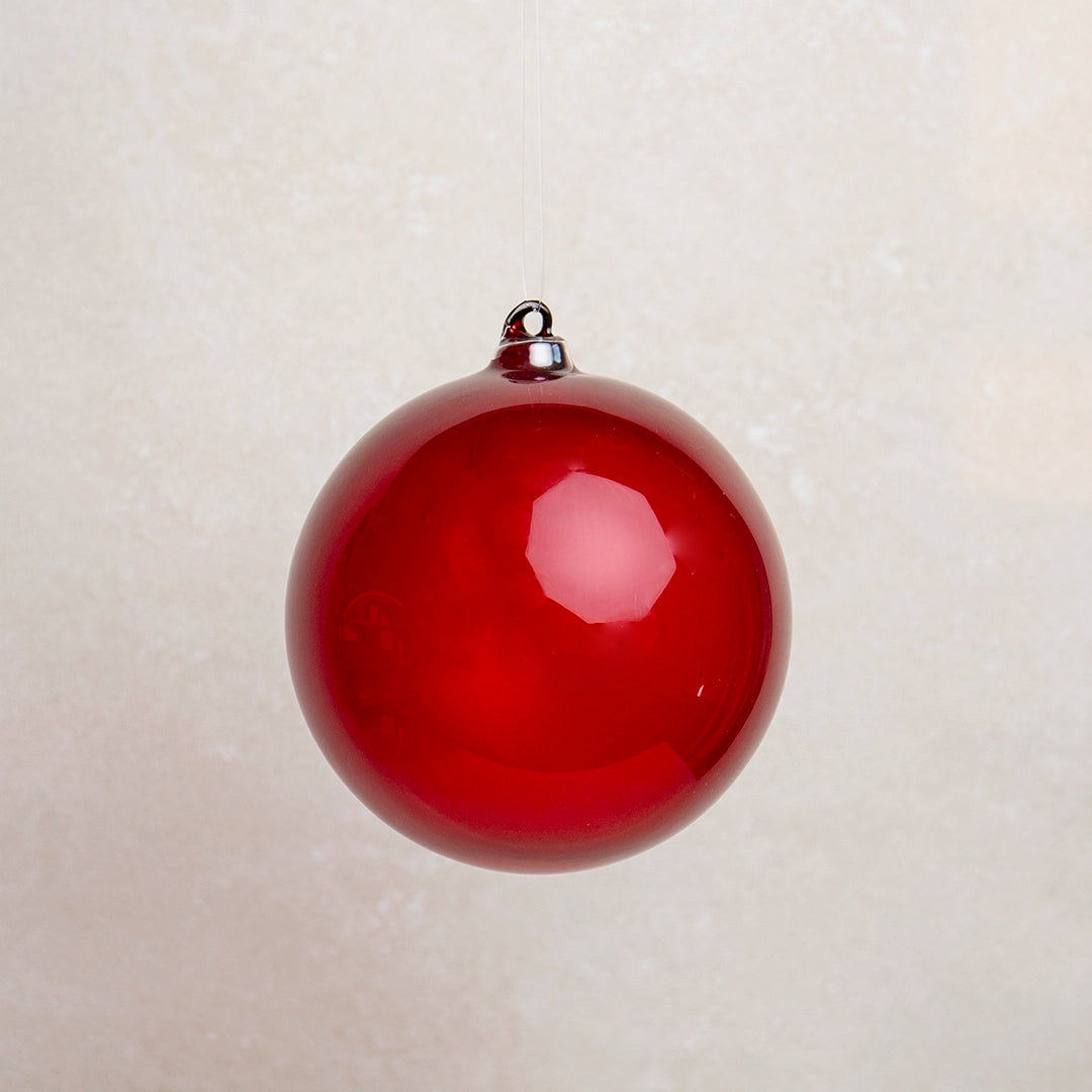 Large Red Glass Ornament