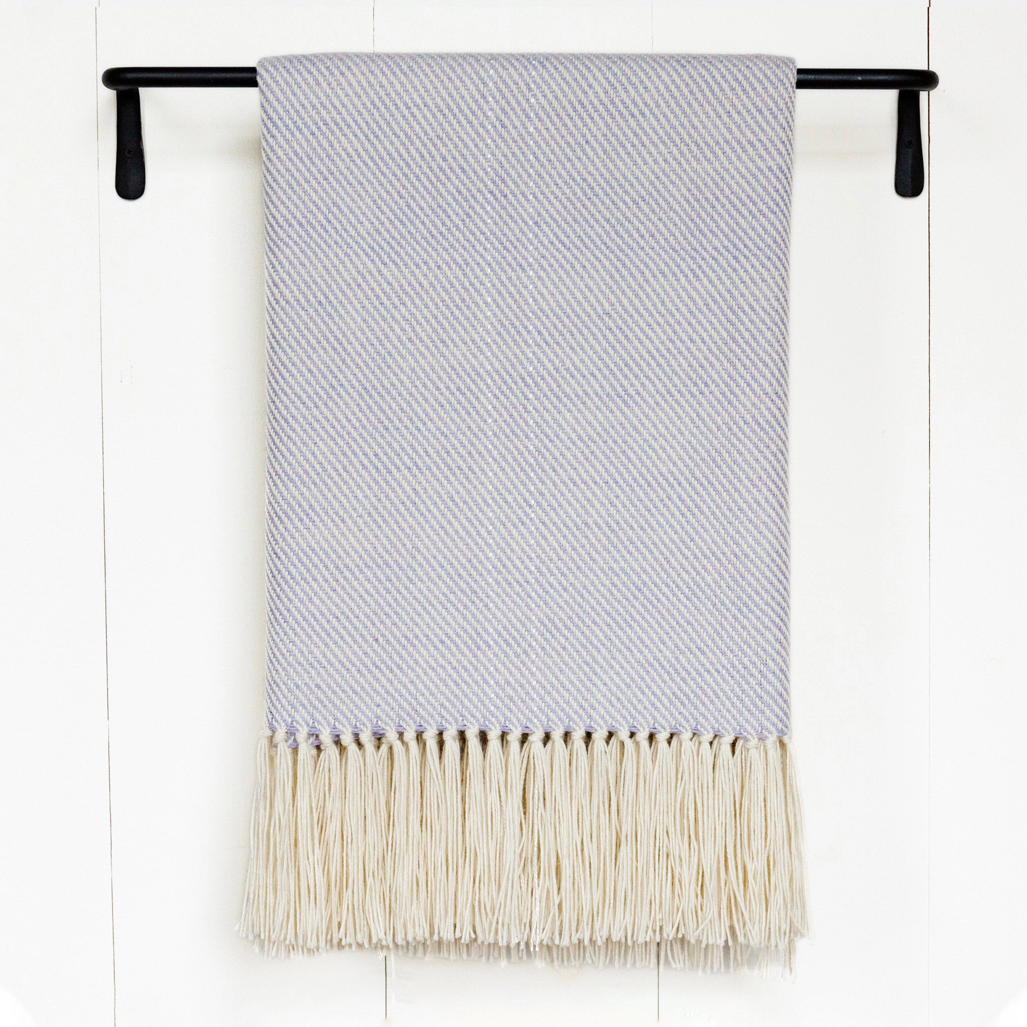 Lavender Alpaca Handwoven Throw