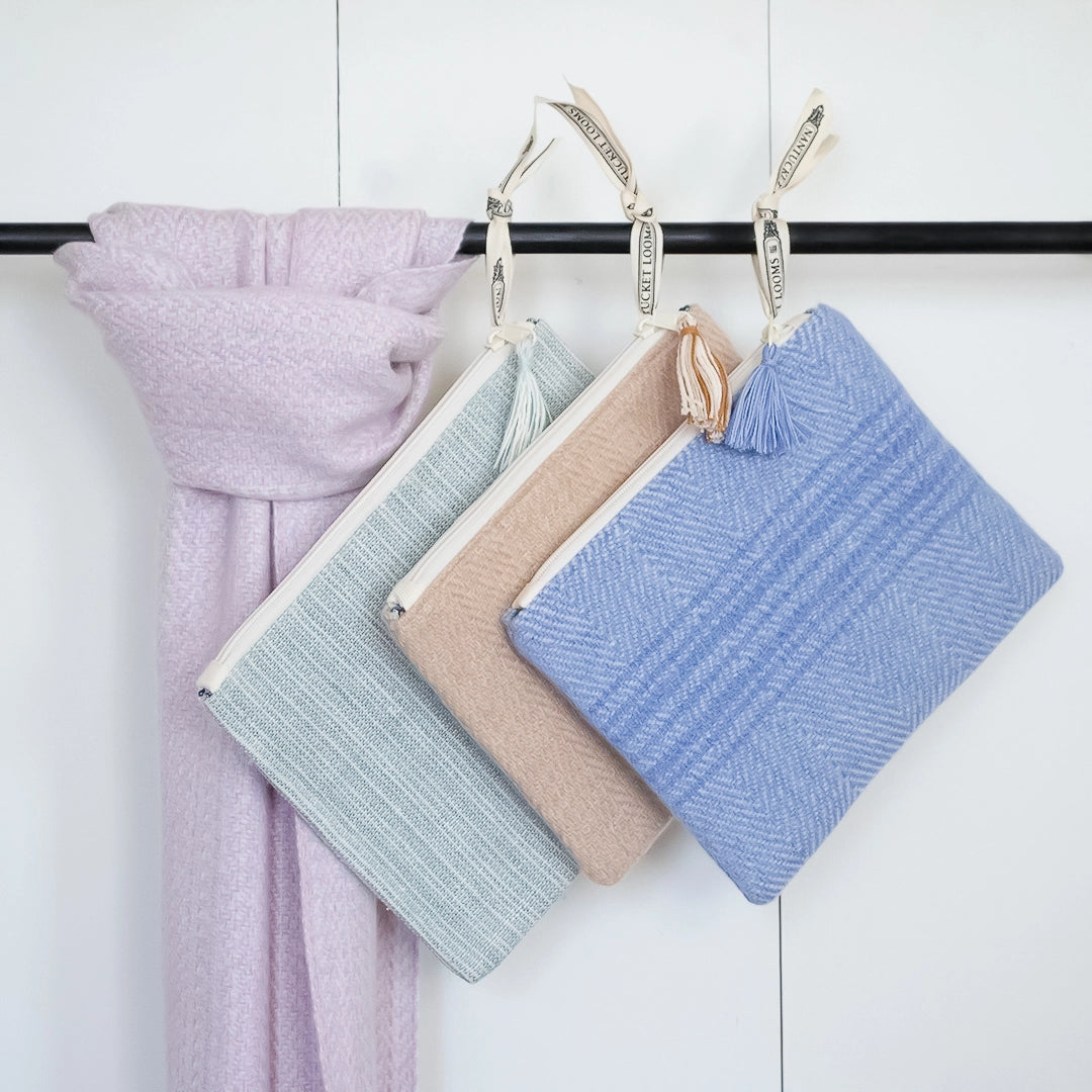 Lavender Haze Handwoven Cashmere Scarf