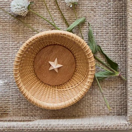 Lightship Basket Jewlery Dish with Ivory Star | Dale Rutherford