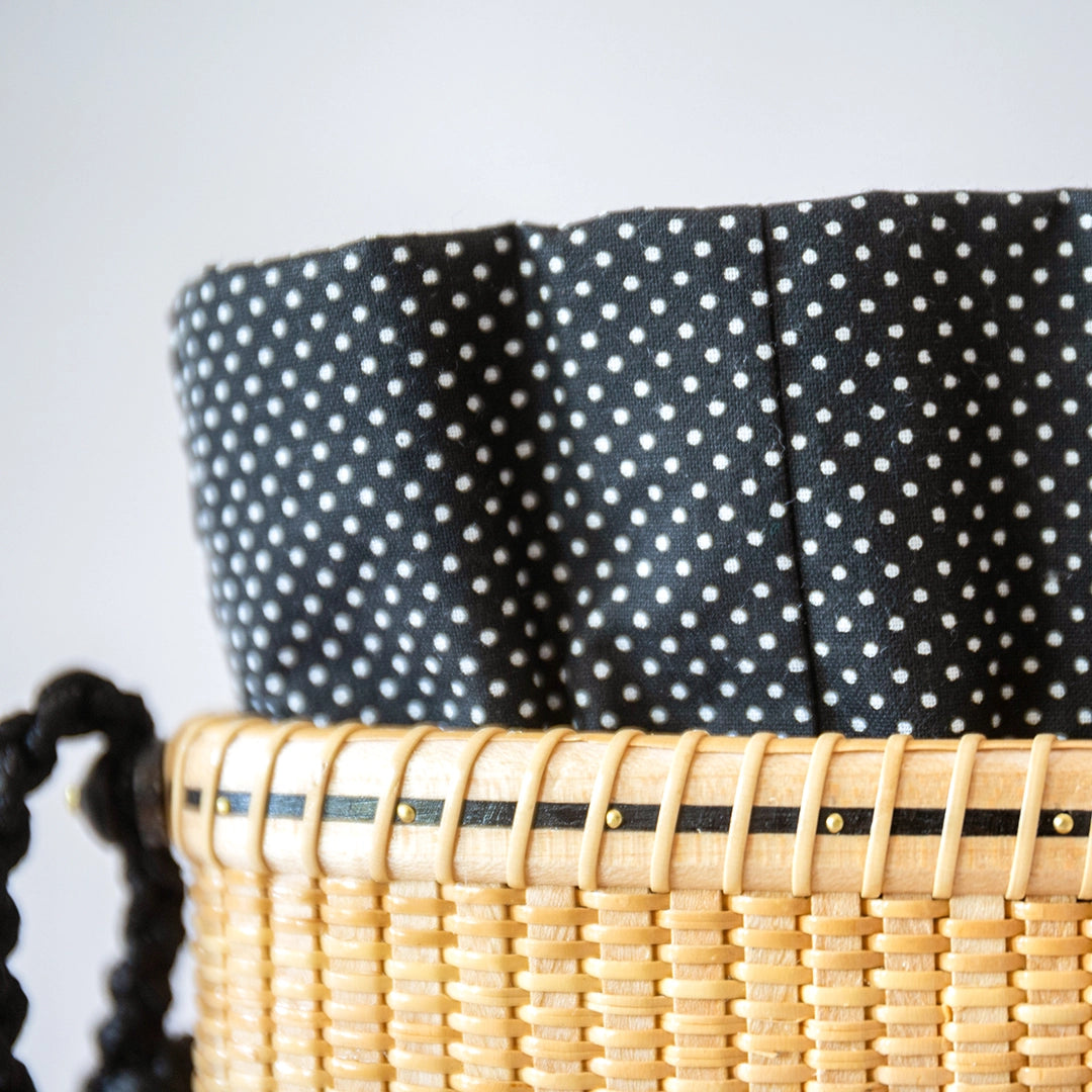 Lightship Tote with Woven Rope Strap and Carved Ebony Starfish | Janet Carreau
