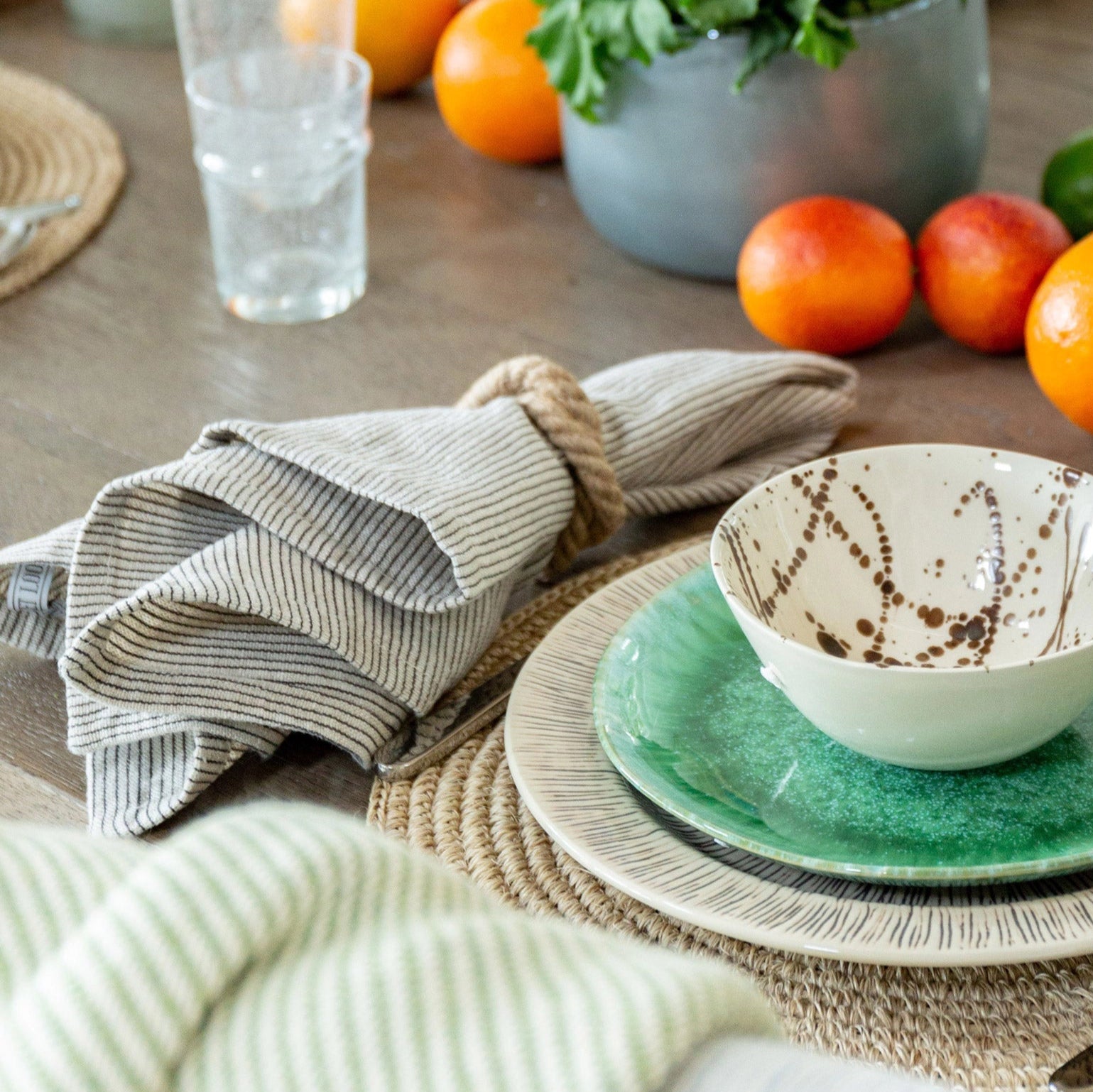 Linen Pinstripe Napkin