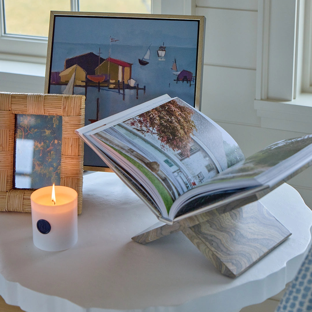 Marbleized Veneer Book Holder