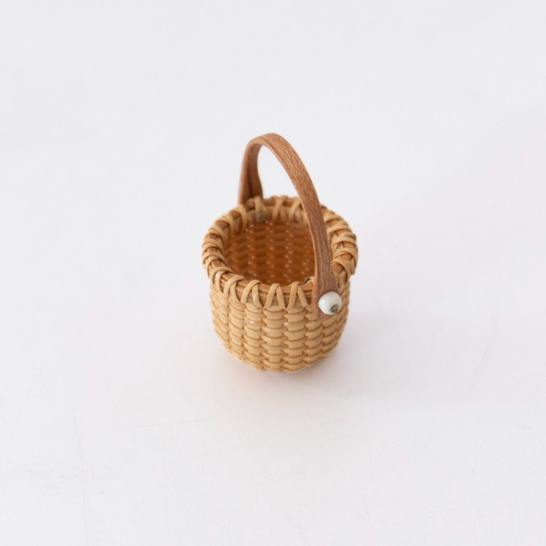 Extra Small Miniature Lightship Basket with Ivory Base | Dale Rutherford