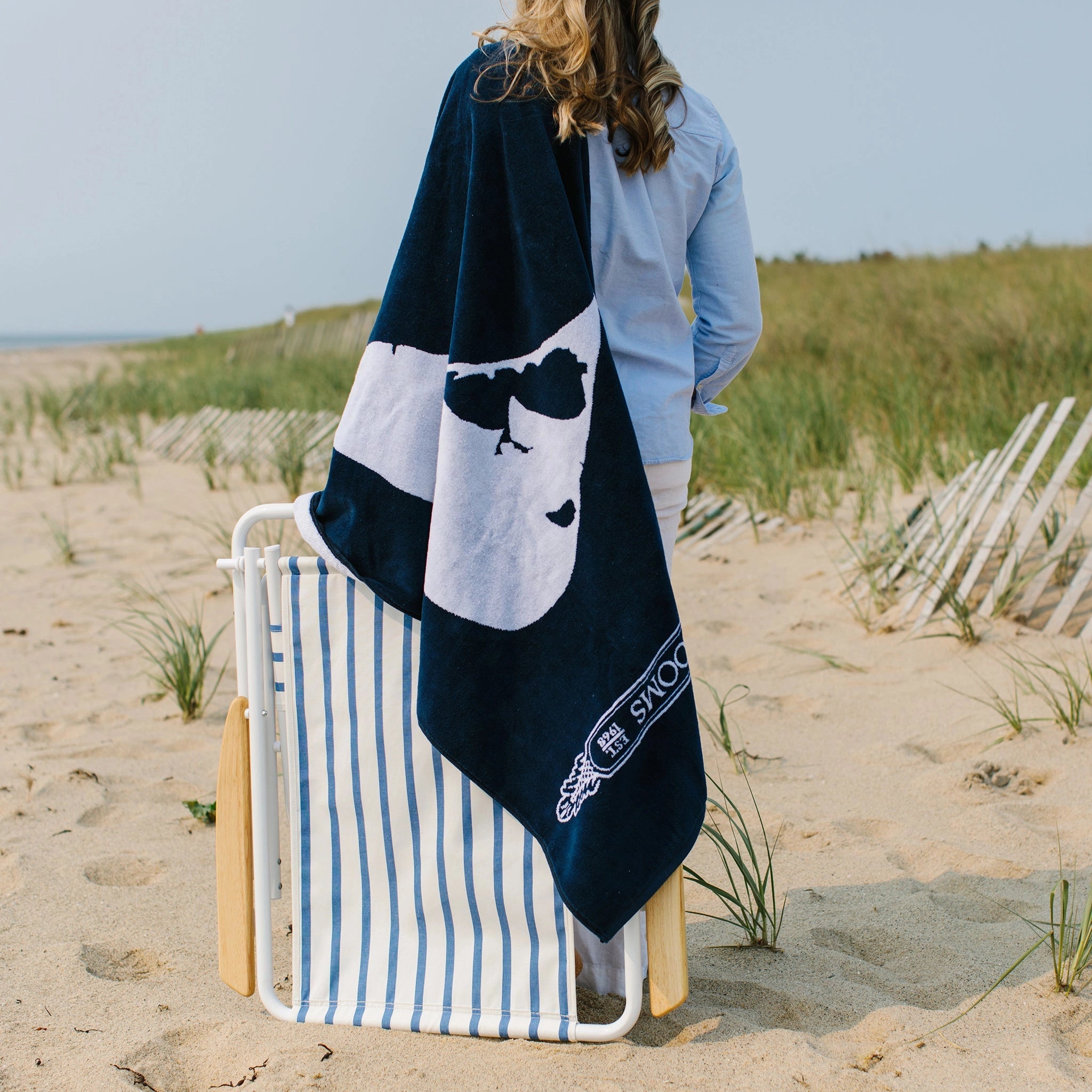 NL Signature Navy Towel