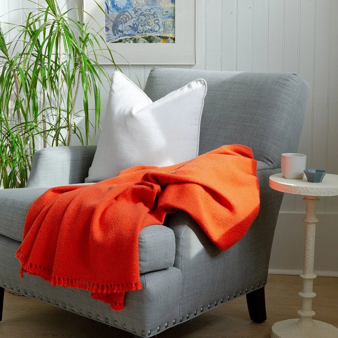 Classic Handwoven Cashmere Throw