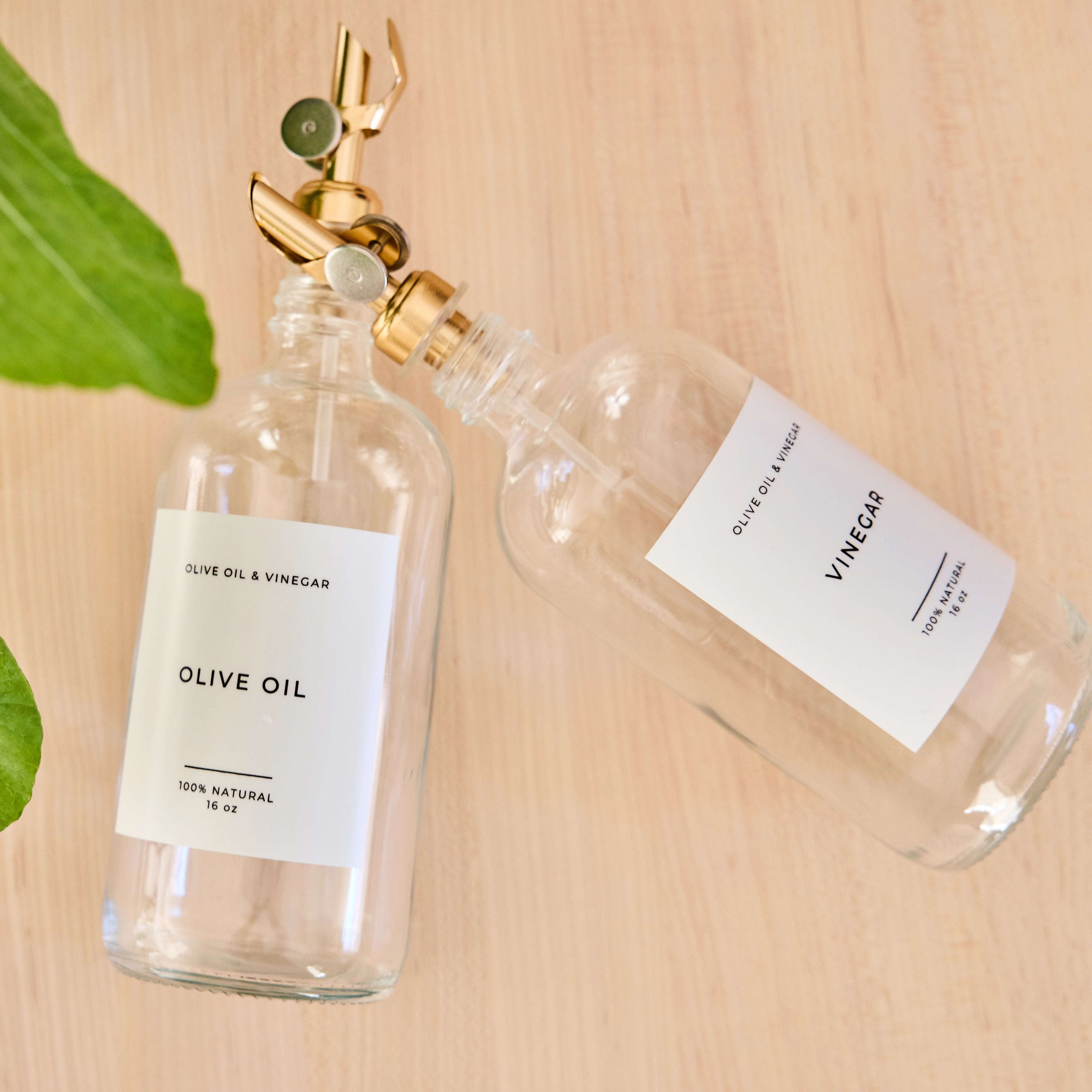 Olive Oil and Vinegar Glass Pour Bottle