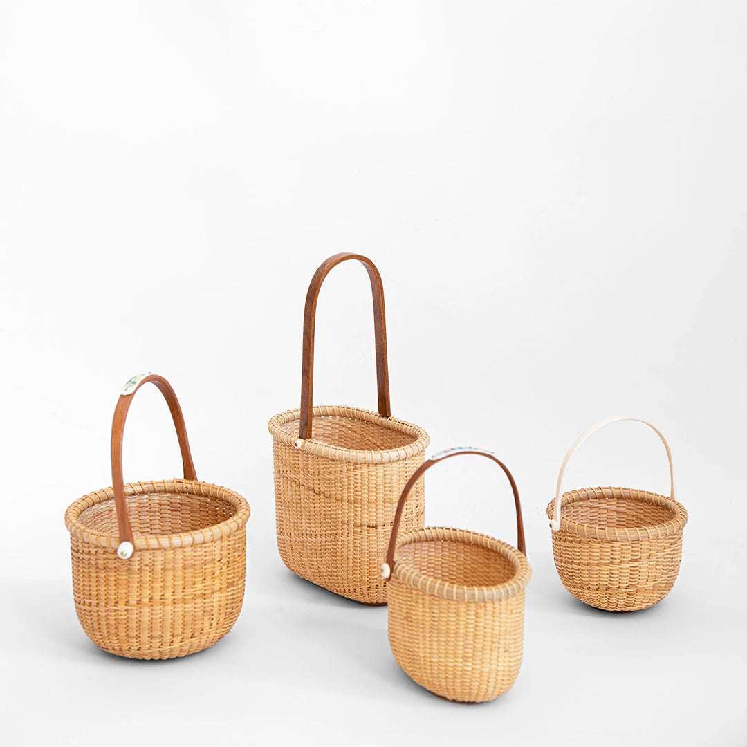 Oval Lightship Basket with Wood Handle | Dale Rutherford