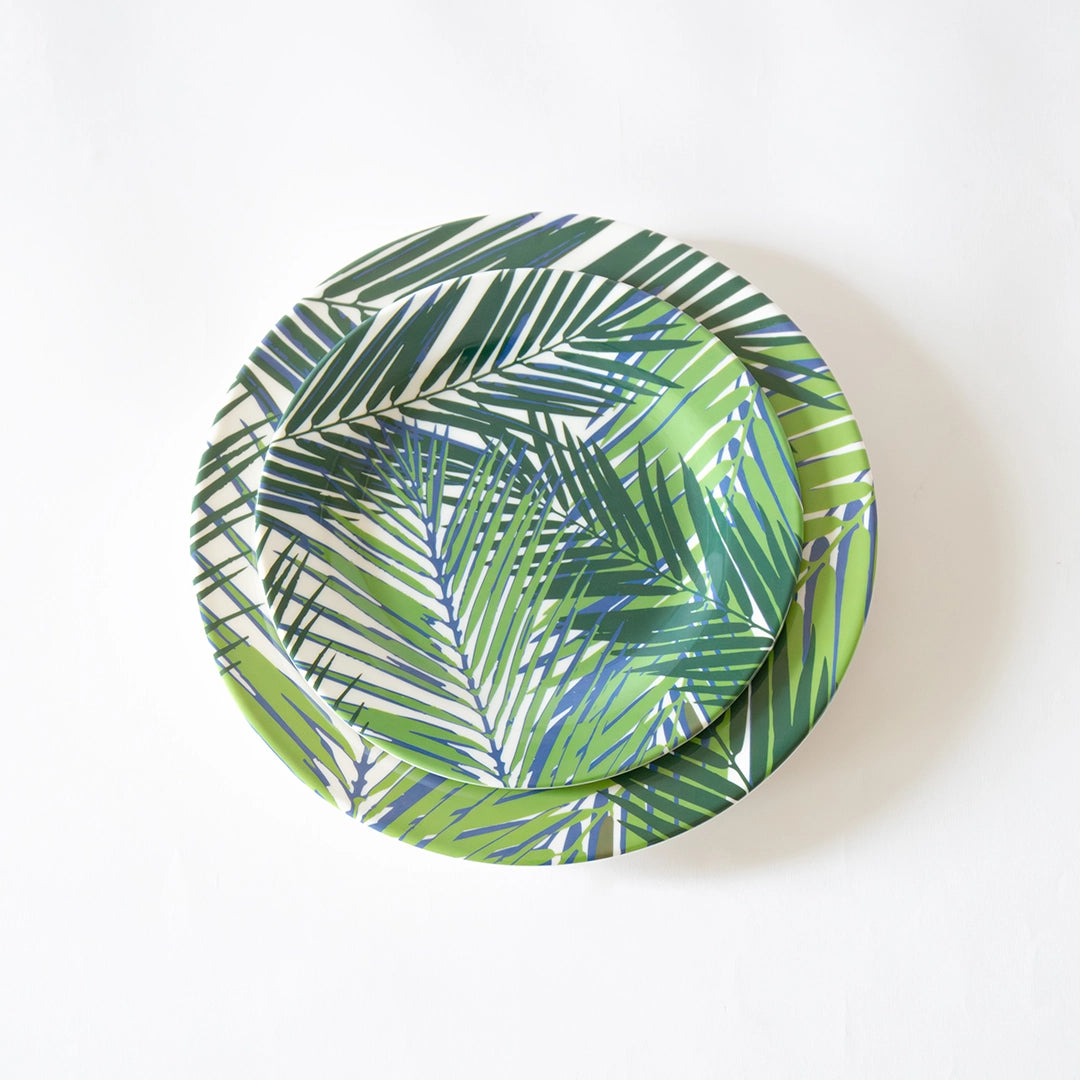 Palm Leaf Melamine Plates