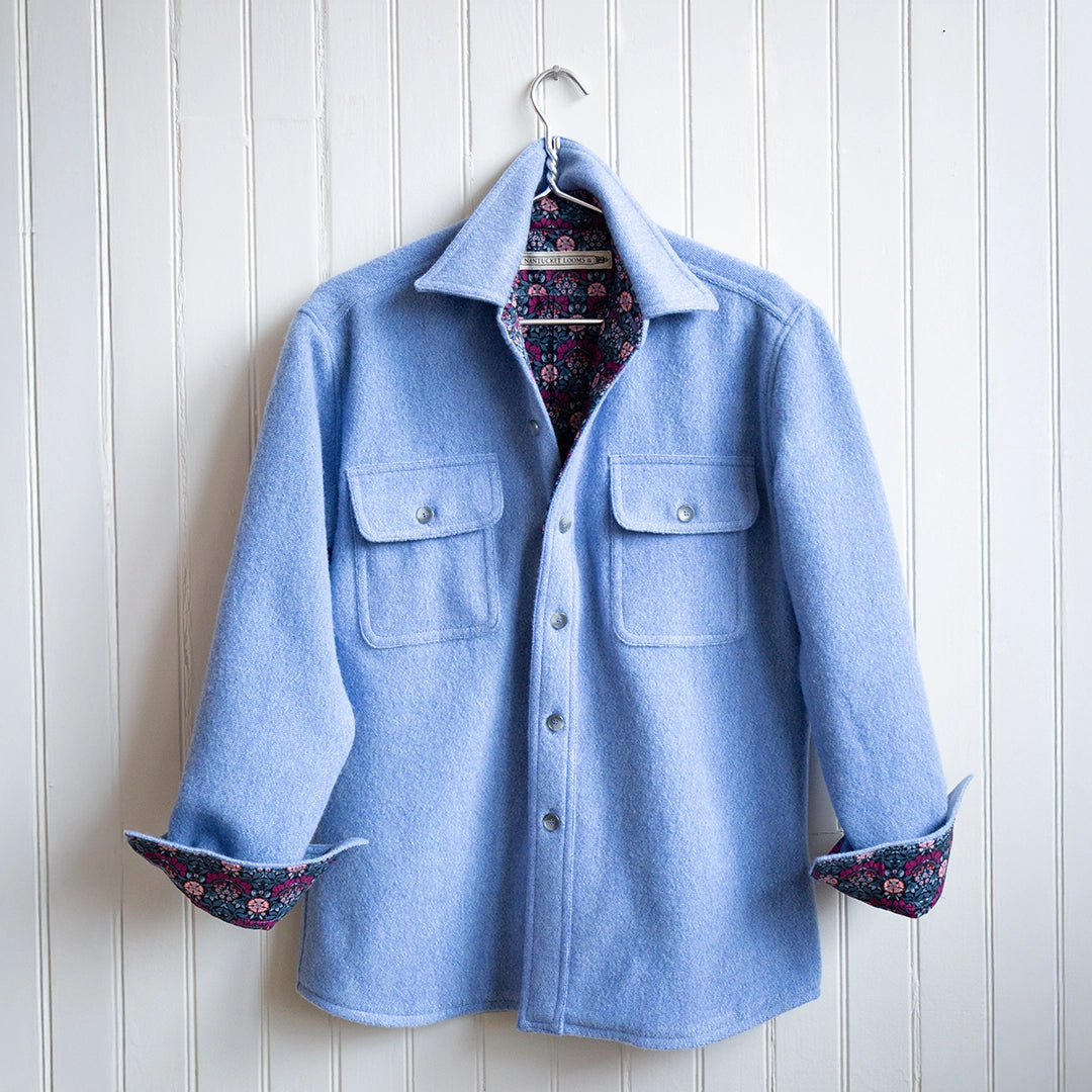 CPO Jacket | Periwinkle Tweed