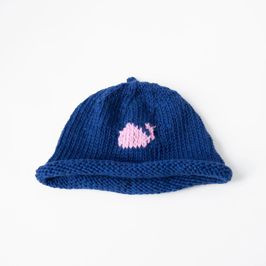 Pink Whale Baby Hat