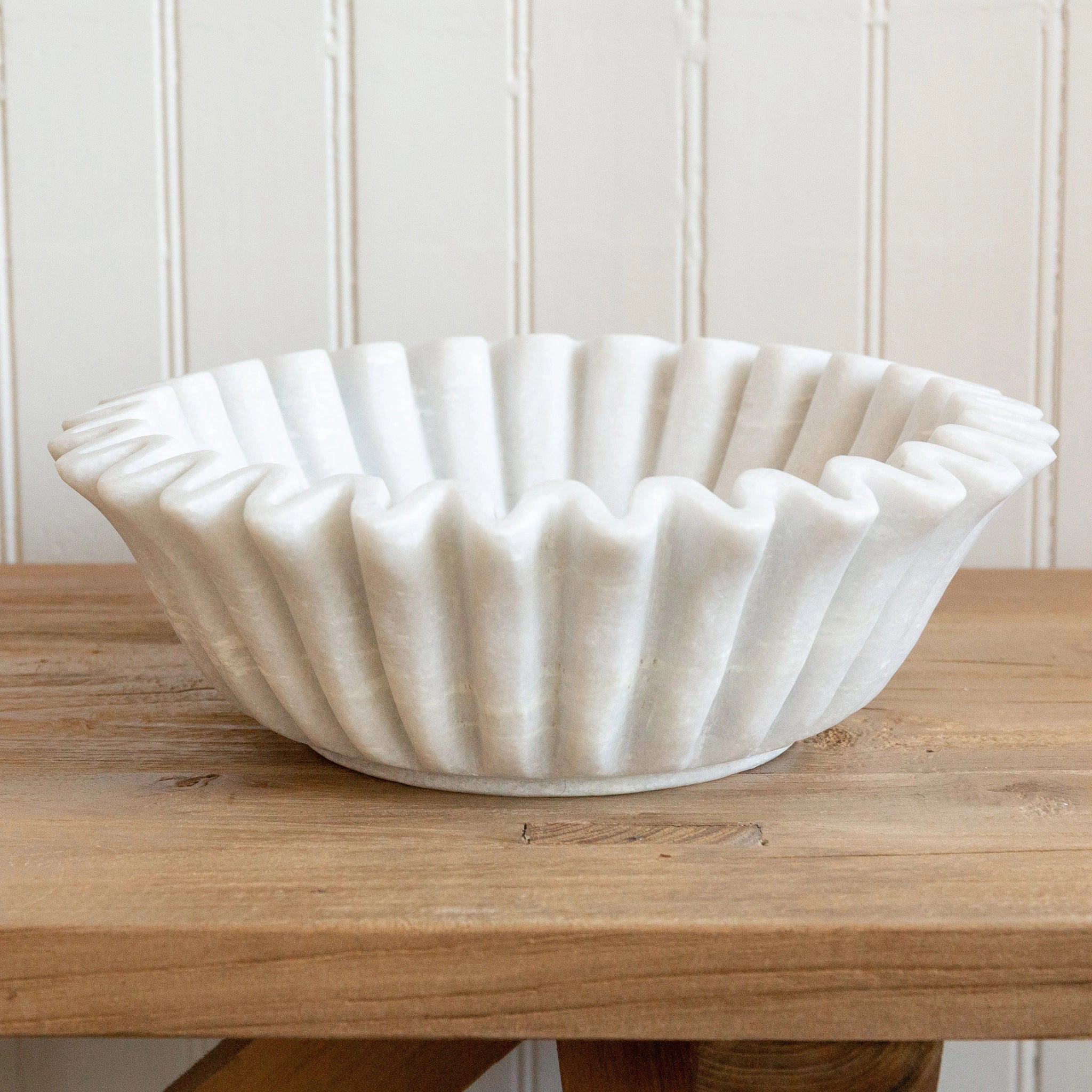 Pleated Marble Bowl