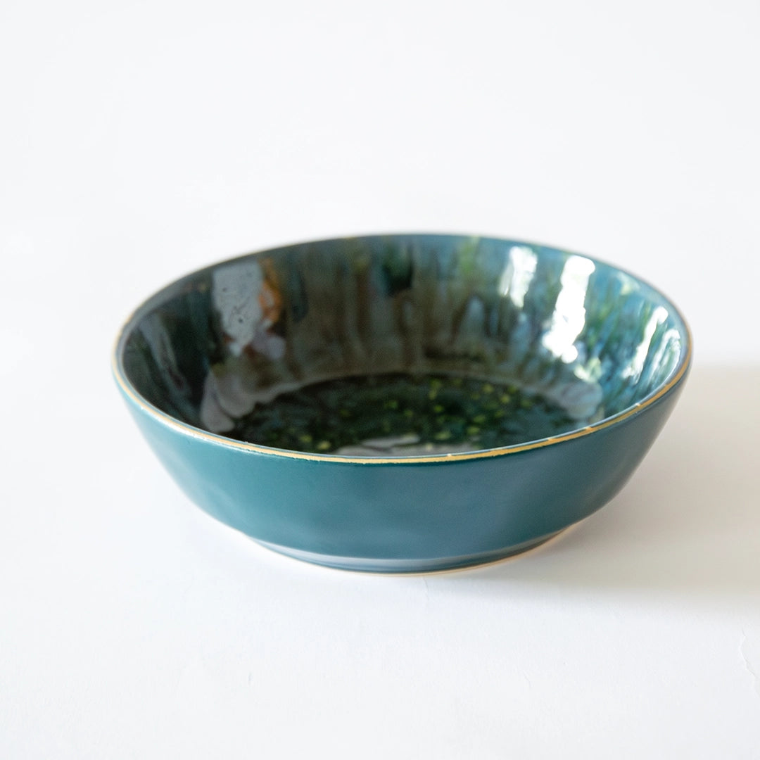 Teal Reactive Cereal Bowl