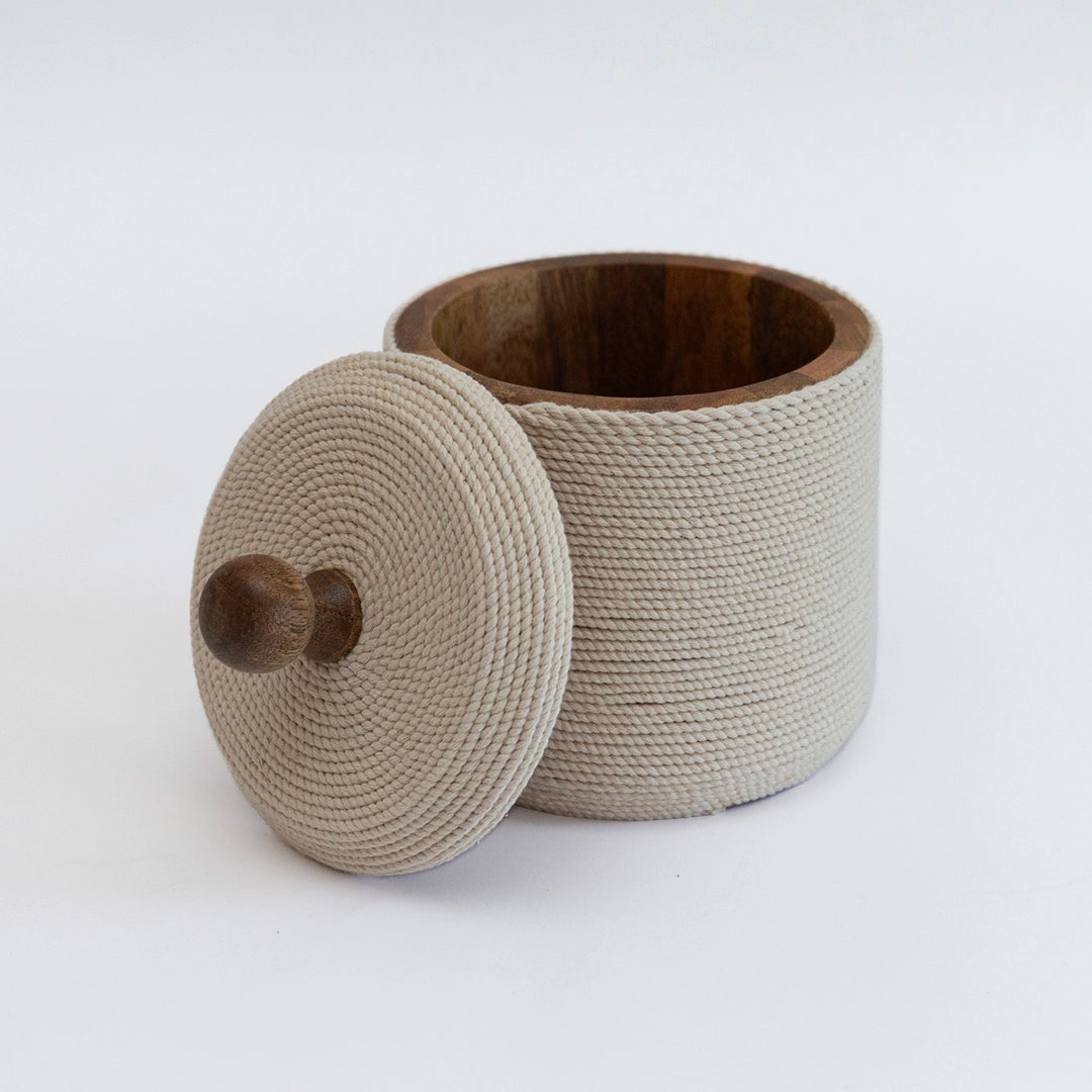 Rope‑Wrapped Decorative Storage Box
