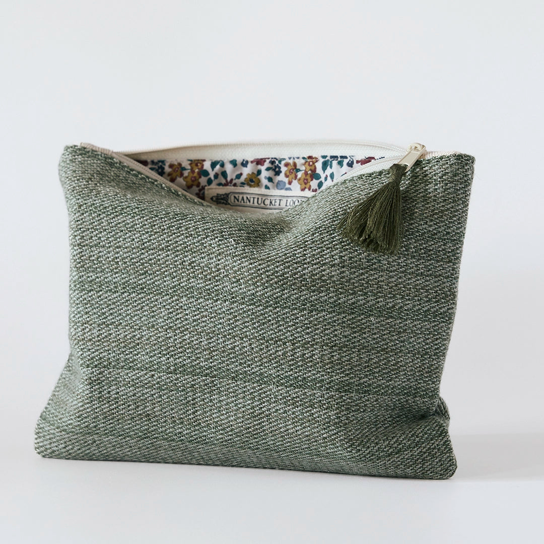 NL Sage Green Fabric Clutch