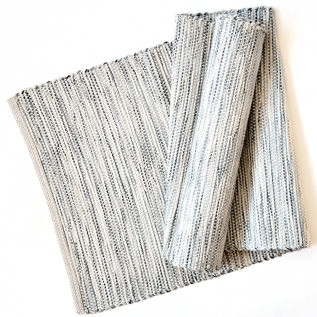 Salt & Pepper Handwoven Table Runner