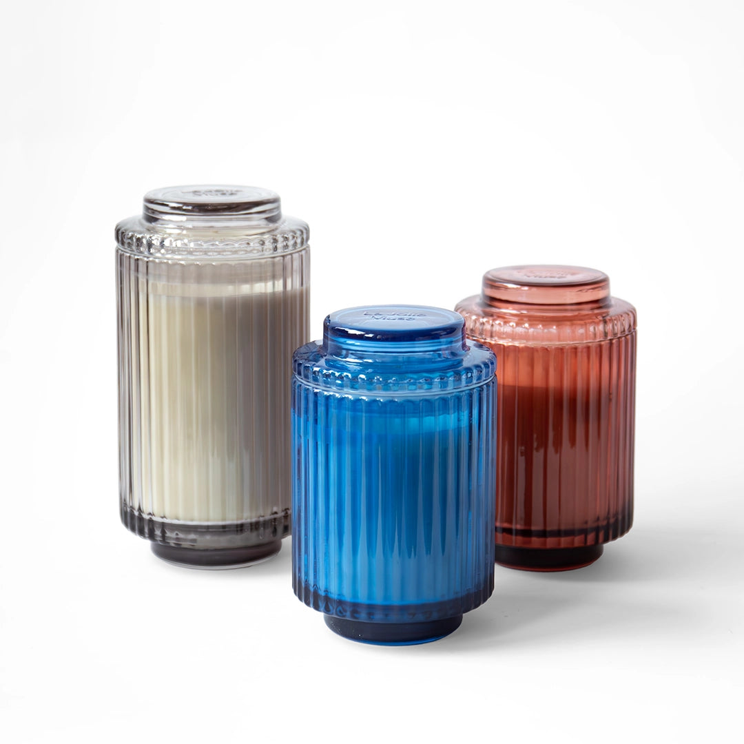 Scented Soy Candles in Glass Vessel