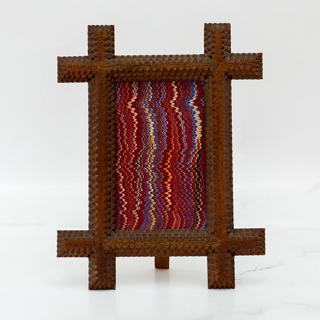 Small Chip Carved Tramp Art Frame