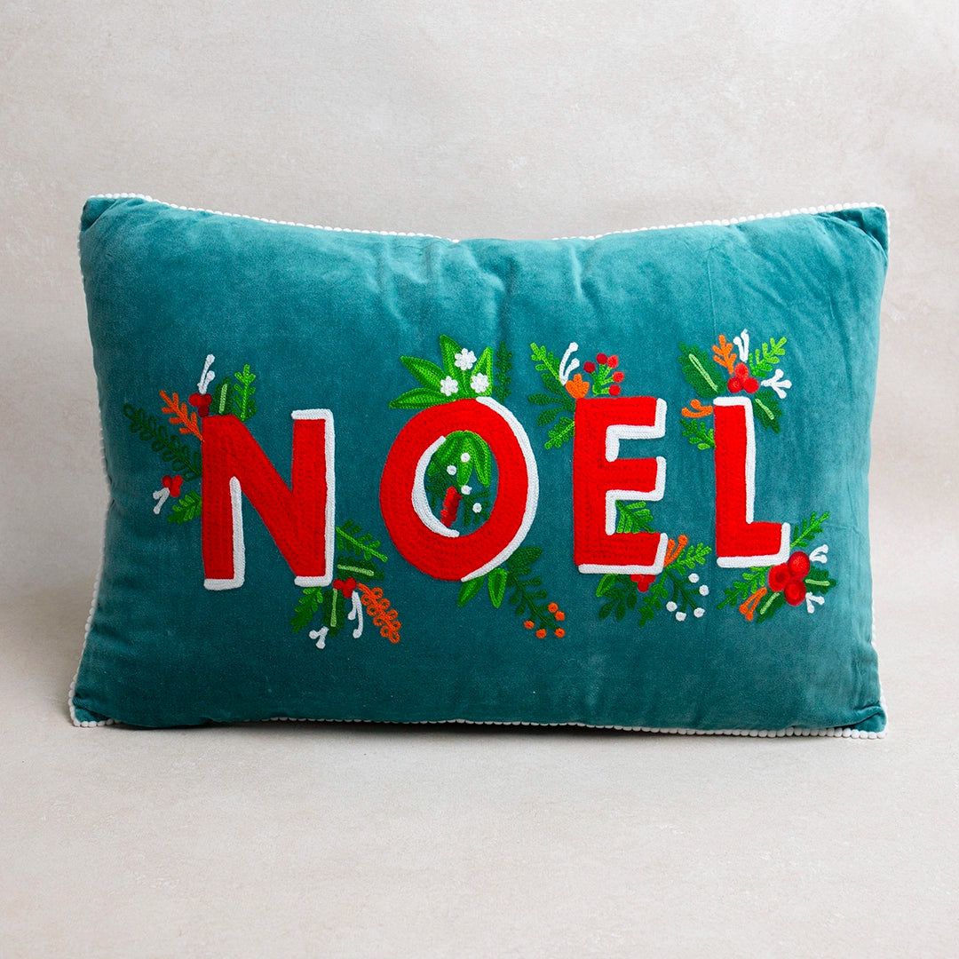 Spruce Blue Noel Pillow