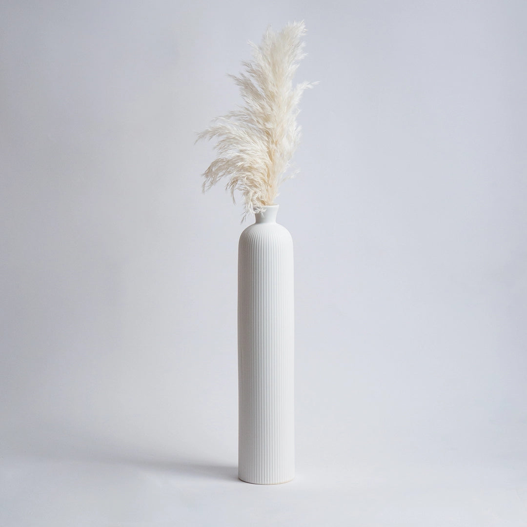 Tall Textured Ceramic Vase