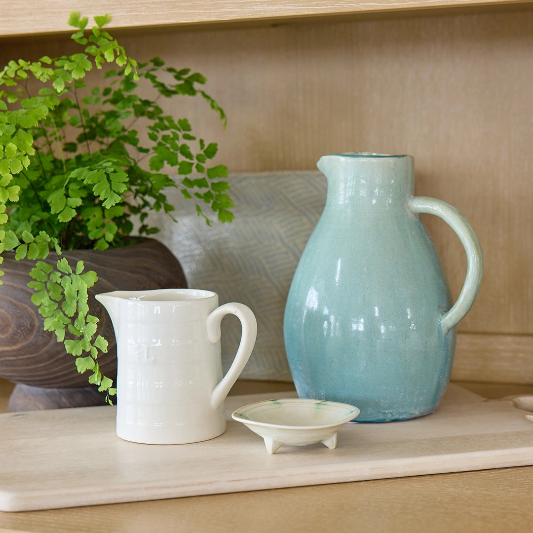 Turquoise Glaze Pitcher