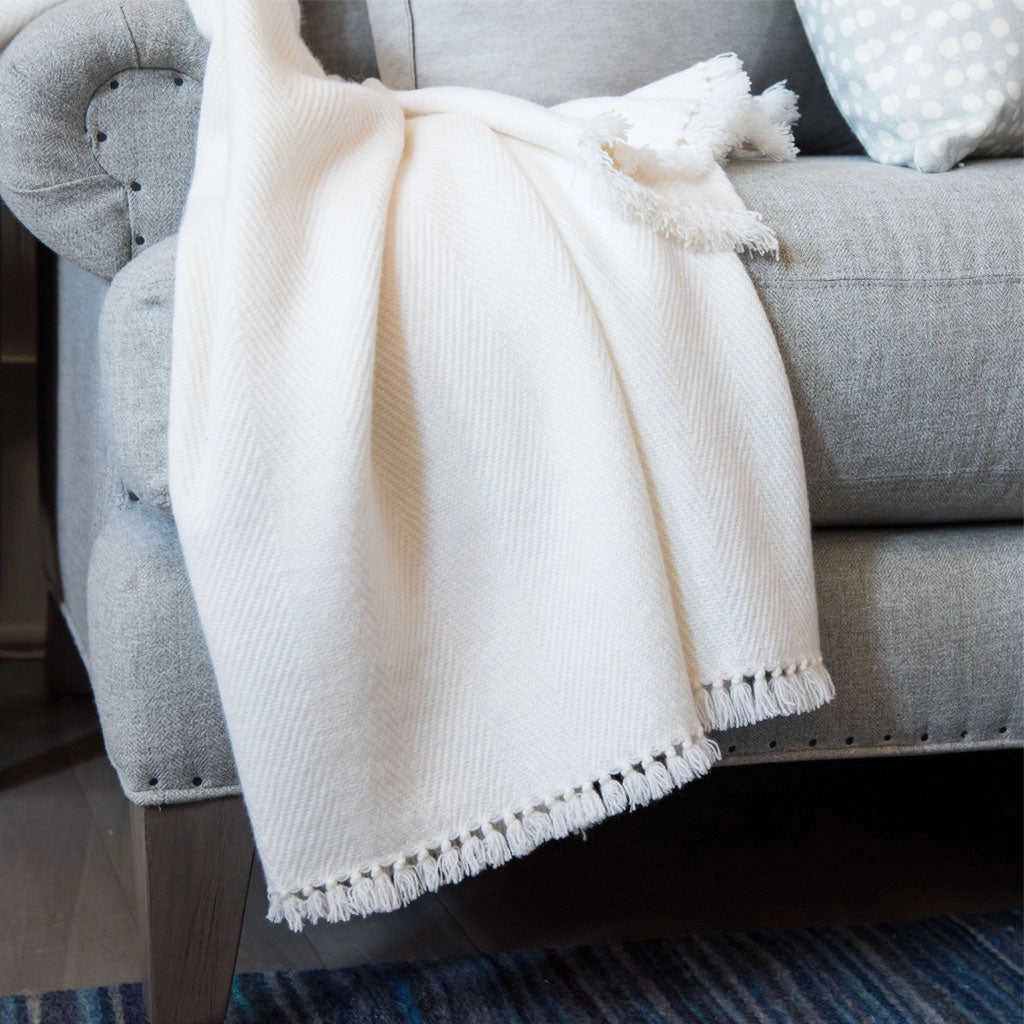 Handwoven Cashmere Throw Nantucket Looms