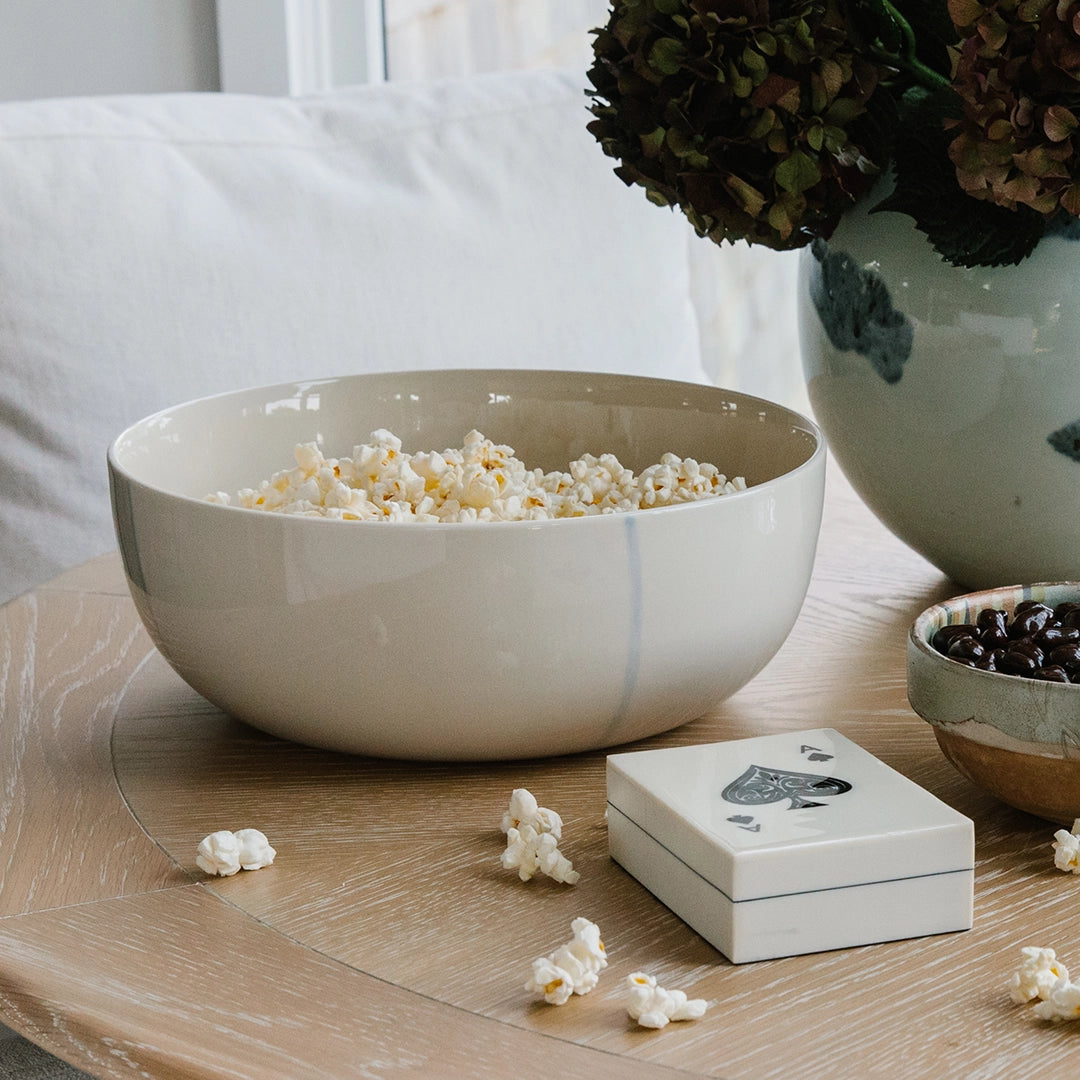 White Porcelain Serving Bowl