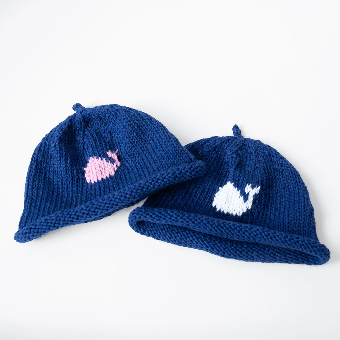 White Whale Baby Hat