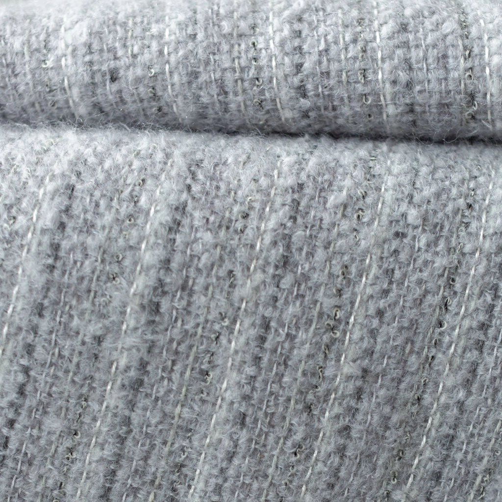 Windswept Fog Handwoven Multi-Fiber Throw