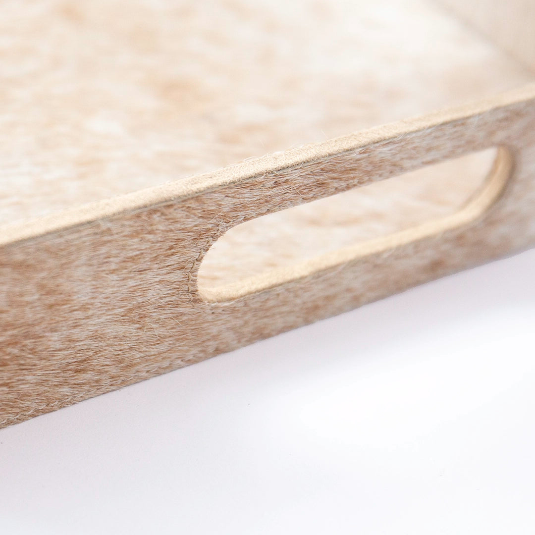 Natural Hide Leather Tray