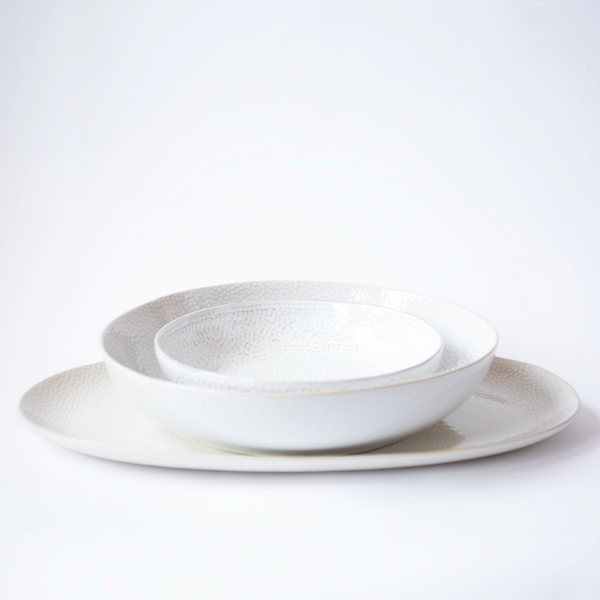 Dotted Cream Dinnerware