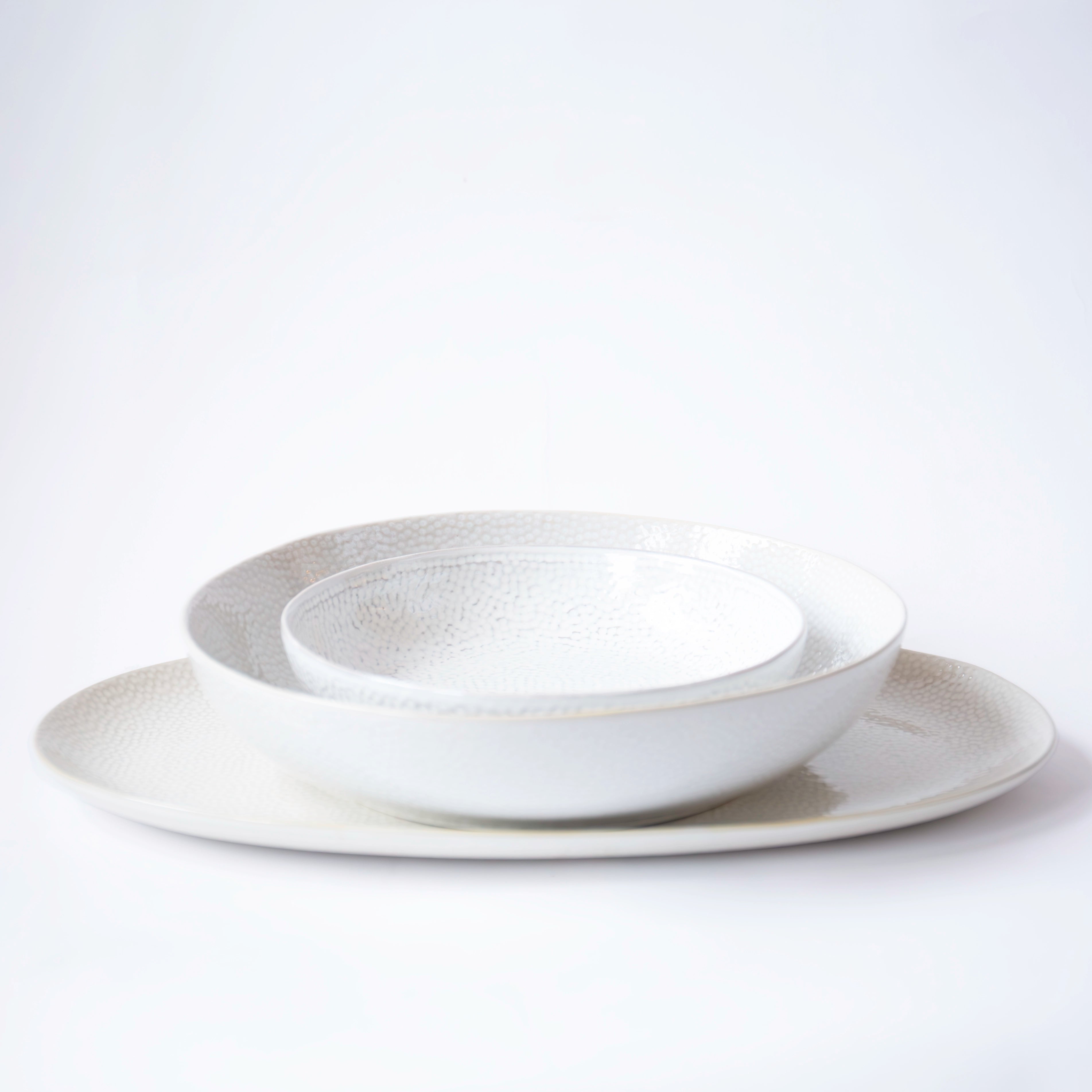 Dotted Cream Dinnerware