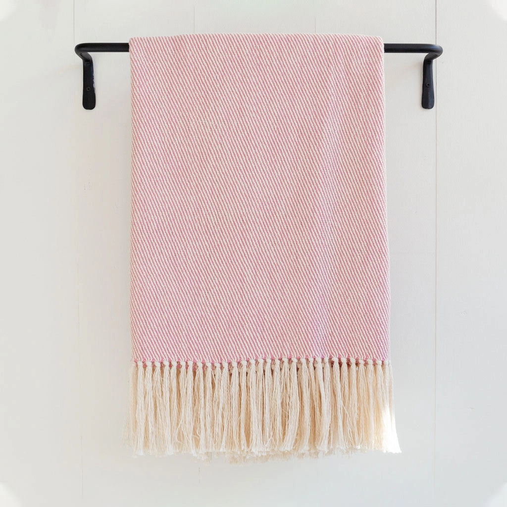 'Sconset Rose Handwoven Cotton Throw