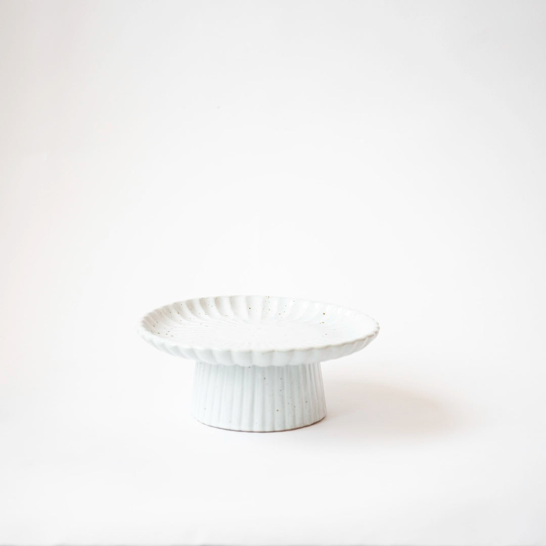 White Speckled Cake Stand