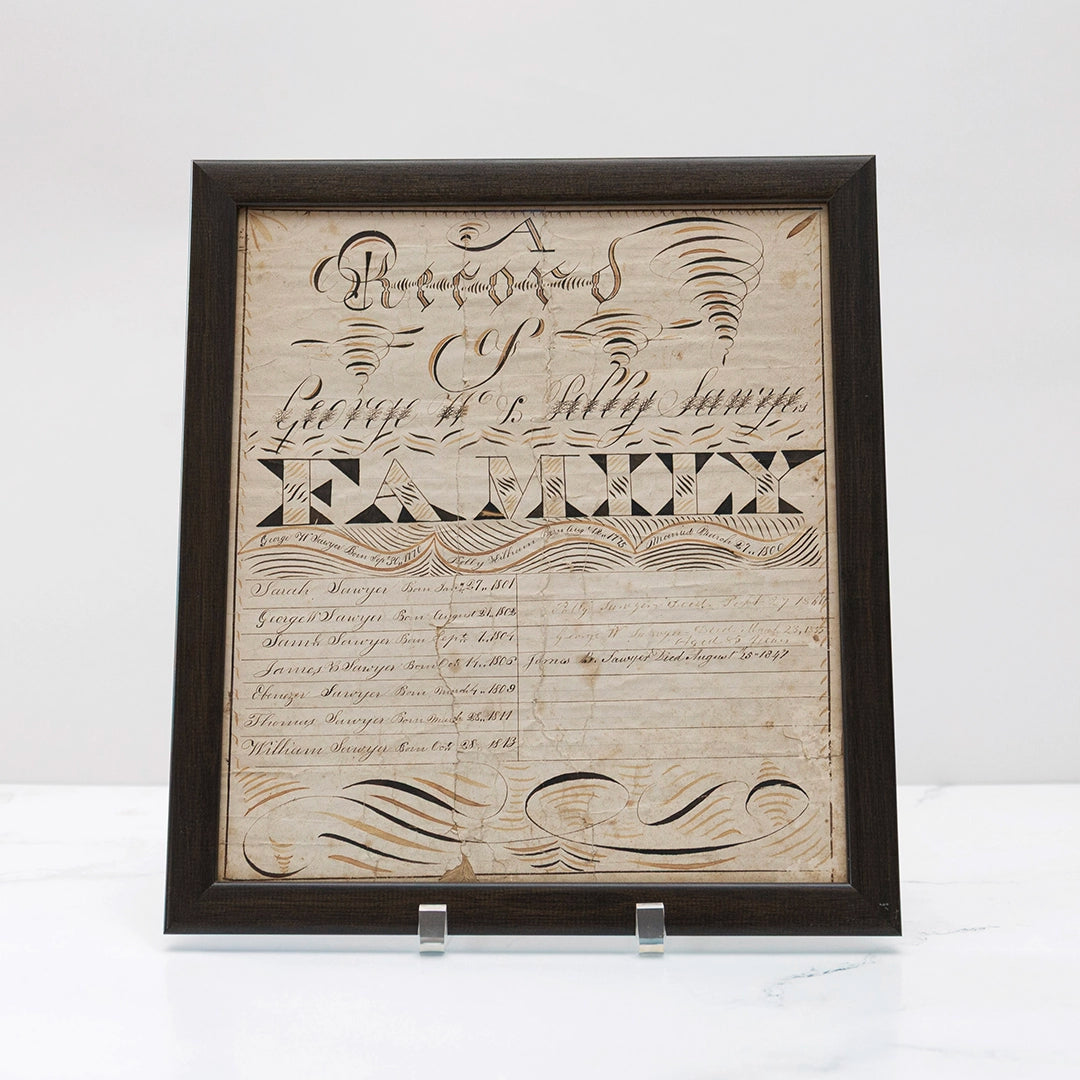 Antique Family Register Diorama