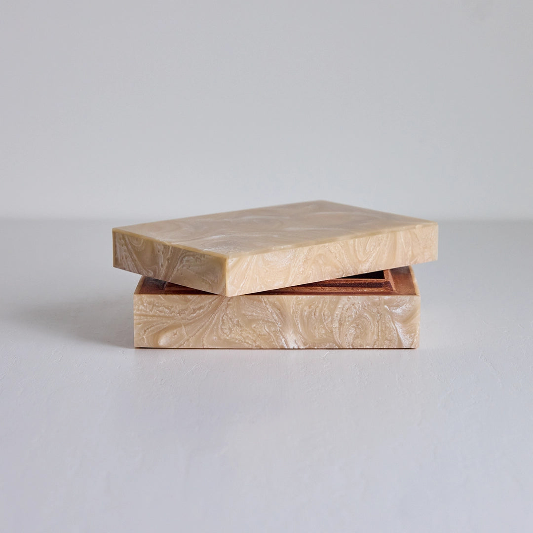 Beige Swirl Box