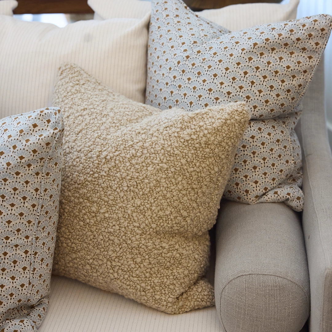 Biscuit Boucle Pillow