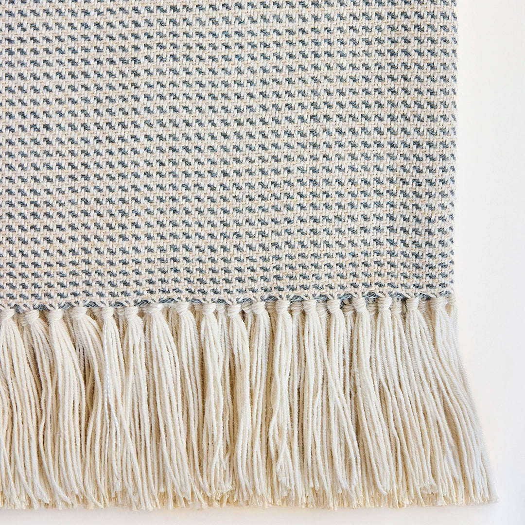Breakwater Gray Handwoven Alpaca Throw