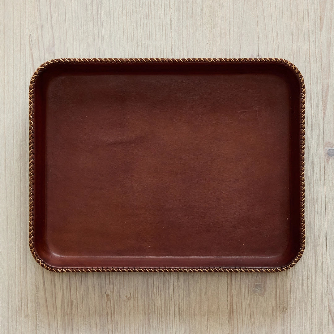 Brown Leather Tray